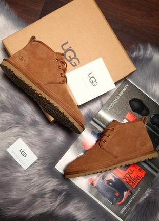 Чоловічі угі 💥ugg david beckham boots💥, зимові коричневі шкіряні черевики.1 фото