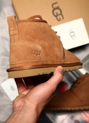 Чоловічі угі 💥ugg david beckham boots💥, зимові коричневі шкіряні черевики.9 фото