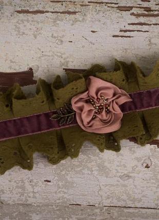 Романтичний вікторіанський бохо-браслет у стилі фейрі. богемна романтична манжета з мереживом8 фото