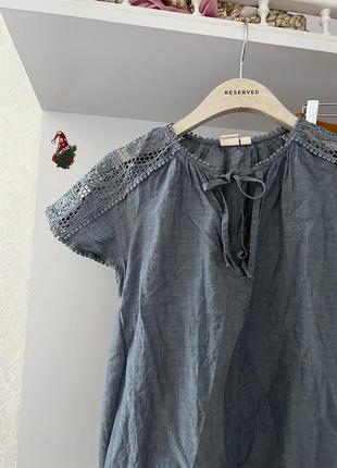 Нарядная льняная блузка gap2 фото