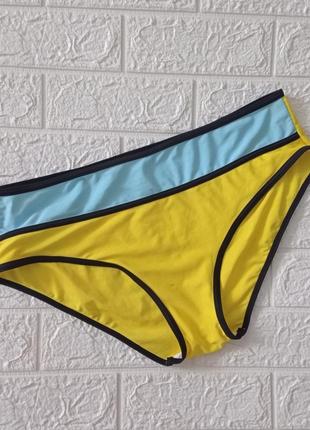 Снижки! плавки низ купальника желтые р.50