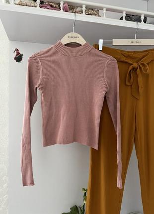 Гольф водолазка в рубчик pull&bear