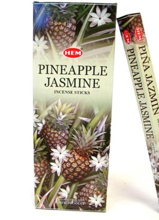 Благовоние pineapple jasmine ананас и жасмин аромапалочки hem 20 шт/уп 27651