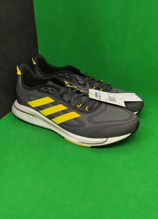 Кроссовки для бега adidas supernova grey yellow (gy8315) оригинал