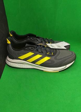 Кроссовки для бега adidas supernova grey yellow (gy8315) оригинал3 фото