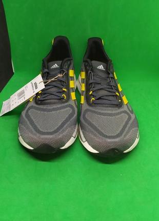 Кроссовки для бега adidas supernova grey yellow (gy8315) оригинал2 фото