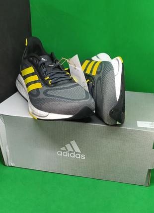 Кроссовки для бега adidas supernova grey yellow (gy8315) оригинал8 фото