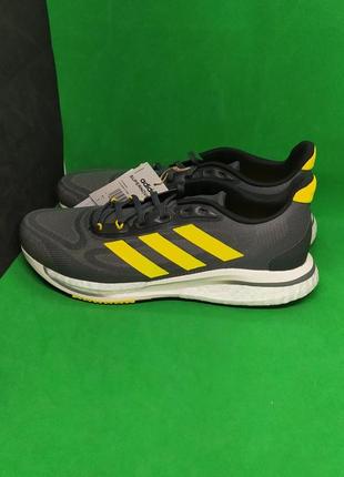 Кроссовки для бега adidas supernova grey yellow (gy8315) оригинал7 фото