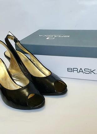 Стильні босоніжки бренду "braska" з натуральної  шкіри1 фото
