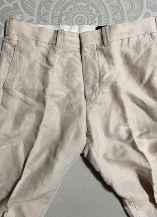 Лянна штани брюки класичні штани льон4 фото