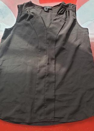 Atmosphere женская летняя блузка без рукавов черная топ xs  s 42 44