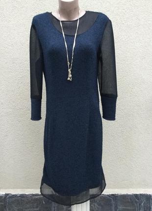 Вінтаж,комбінований,трикотаж травичка, шерсть сукню,trend,італія