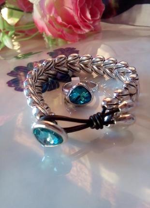 Новый комплект: браслет и кольцо