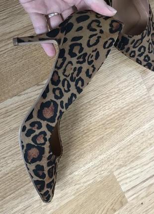 Леопардові kitten heel (китен хил) лодочки7 фото