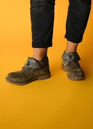 🌠timberland military brown🌠 крутые осенние мужские ботинки тимберленд милитари10 фото