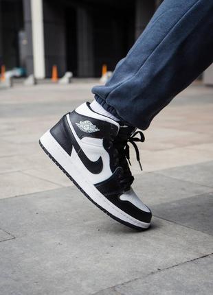 Мужские кроссовки Кроссовки кросівки nike air jordan 1 retro high university light blue white black 1 скидка sale / smb