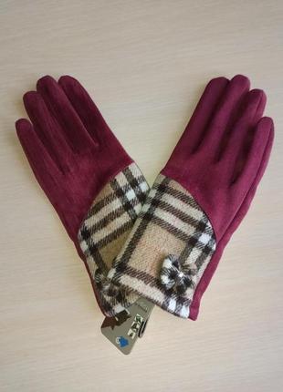 Новые перчатки женские l размер для работы с сенсорным экраном тканевые