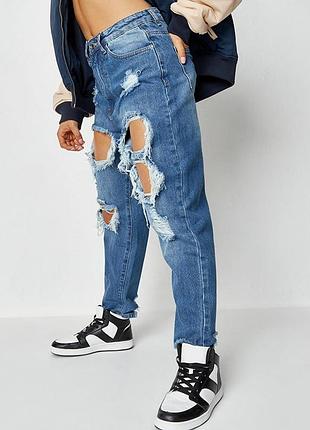 Джинси жіночі з рваностями missguided