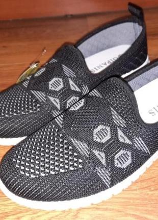 Дышащие ❤️ кроссовки 41 40 39  р. размеры черный черно белый цвет черный текстиль удобные мокасины кеды на лето летние спорт дышат
