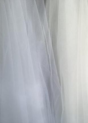 Свадебная прямая фата