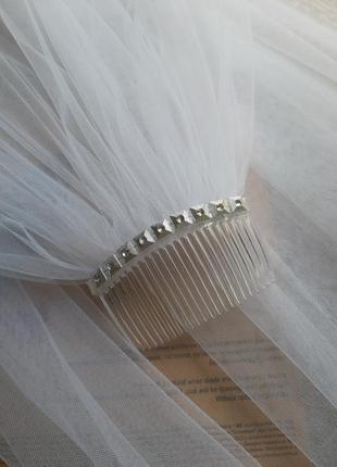 Свадебная прямая фата