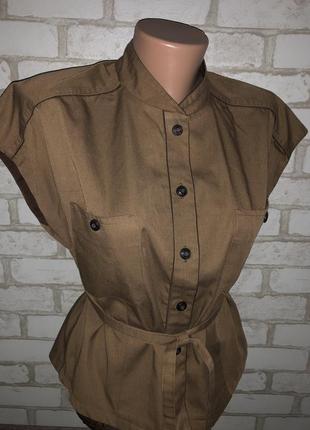 Пиджак с коротким рукавом размер 40 под военный стиль5 фото