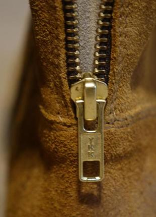 Мягкие замшевые высокие ботинки цвета охры street super shoes германия 38 р.8 фото