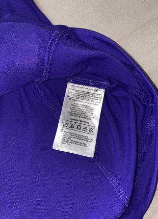 Жіноча футболка adidas climalite фіолетова спортивна зі стильним написом легка8 фото