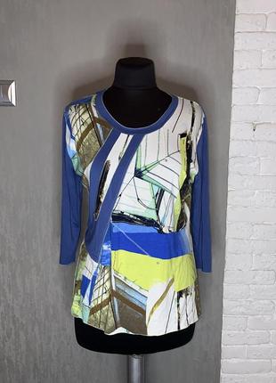 Трикотажна блуза блузка лонгслів оригінальна кофта франція elitelle, xl 50-52р