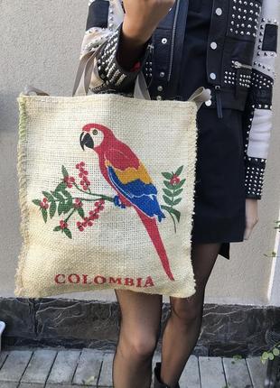 Эксклюзив,соломенная плетёная эко-сумка,торба,авоська,шоппер,колумбия,этно,бохо стиль1 фото