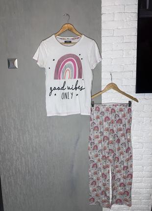 Трикотажна піжама великого розміру studio sleepwear, s-m.