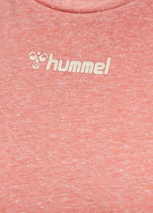 Футболка з логотипом для жінки hummel 211278 s кораловий4 фото