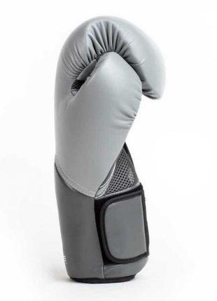 Боксерские перчатки everlast elite training gloves серый 12 унций (870282-70-12)5 фото