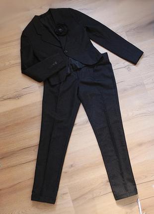 Брючный костюм р.s-m / пиджак, брюки, пиджак