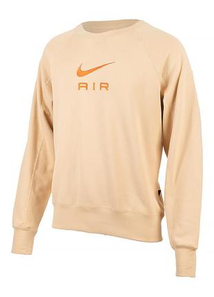 Мужской свитшот nike air ft hoodie бежевый l (dv9829-252)