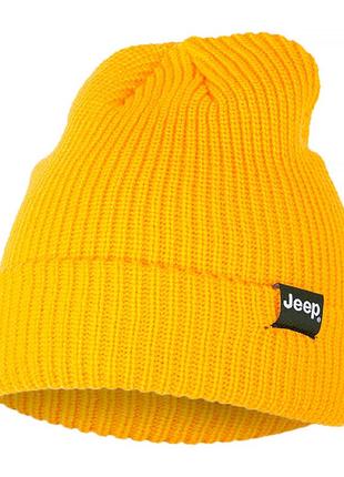 Мужская шапка jeep ribbed tricot hat with cuff j22w оранжевый one size (o102600-y247)
