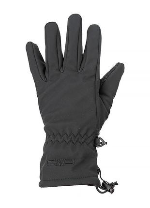 Детские перчатки cmp kids softshell gloves черный 4 (6524830j-u901)2 фото