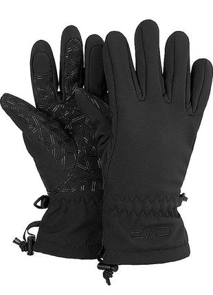 Детские перчатки cmp kids softshell gloves черный 4 (6524830j-u901)6 фото