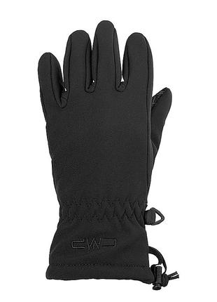 Детские перчатки cmp kids softshell gloves черный 4 (6524830j-u901)4 фото