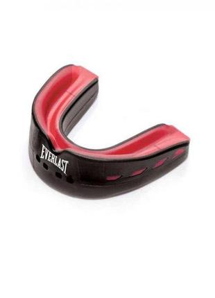 Капа для боксу everlast evershield double mouth guard червоний чорний уні t uni (722431-71-84)