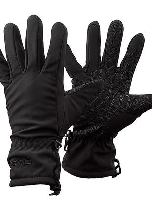 Женские перчатки cmp woman softshell gloves черный 6.5 (6524828-u901)1 фото