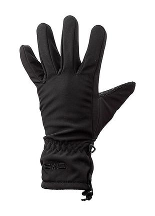 Женские перчатки cmp woman softshell gloves черный 6.5 (6524828-u901)2 фото