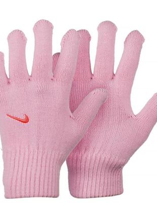 Детские перчатки nike y knit swoosh tg 2.0 розовый s/m (n.100.0667.634.sm)3 фото