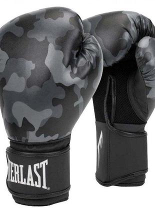 Боксерские перчатки everlast spark boxing gloves серый 14 унций (919580-70-1214)