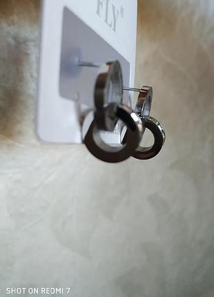 Серьги колечки 3