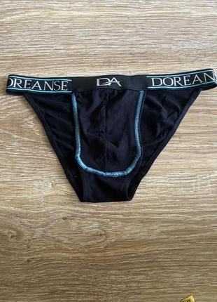 Класні, труси, чоловічі, чорного кольору, котонові, від дорогого бренду: da doreanse underwear 👌