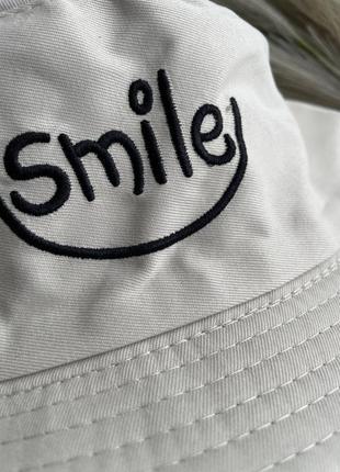 Детские двусторонние панамки smile.