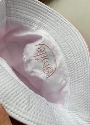 Детские двусторонние панамки smile.