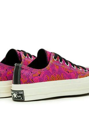 Новые кроссовки, кеды converse pink &amp; purple snake chuck 70 ox8 фото