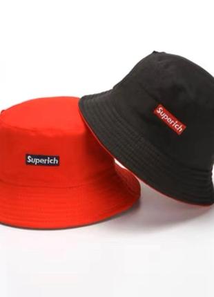 Детские двусторонние панамки smile.